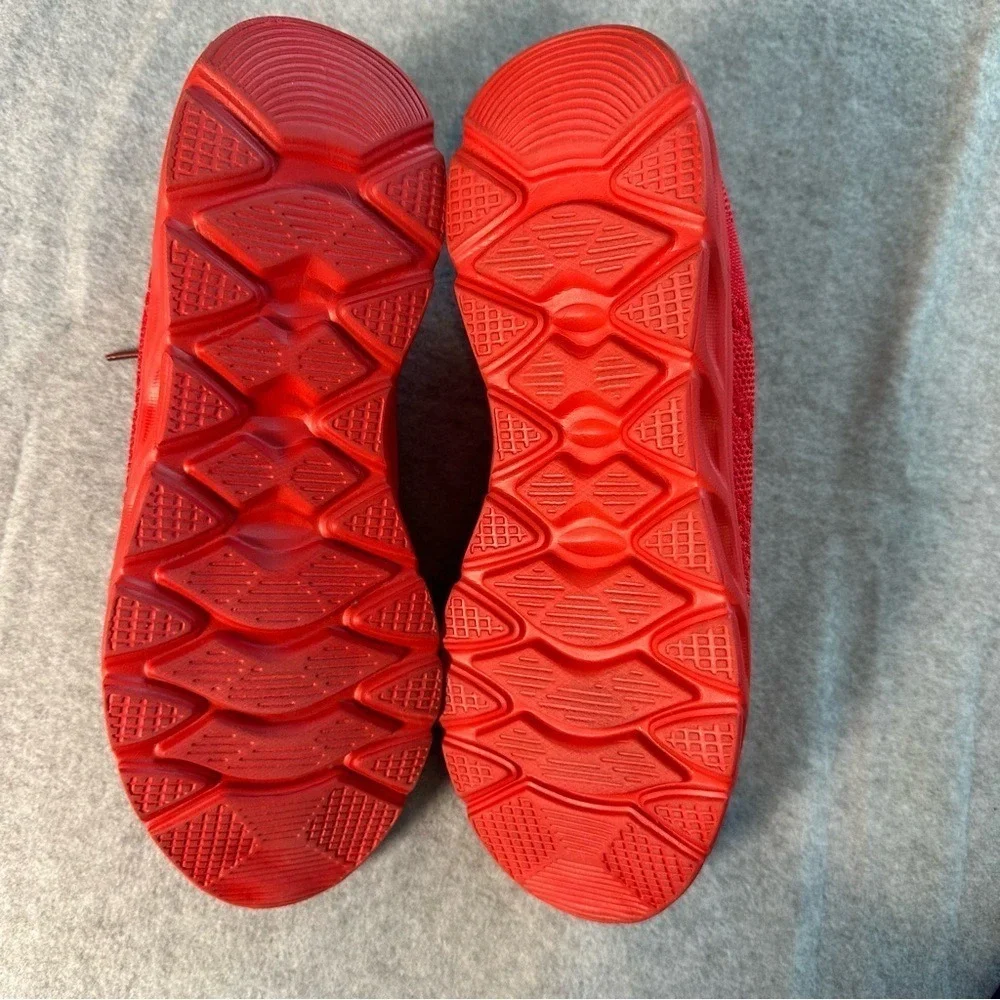 Mens Red Mesh Lightweight Breathable‎ Athletic Running Sneakers Shoes